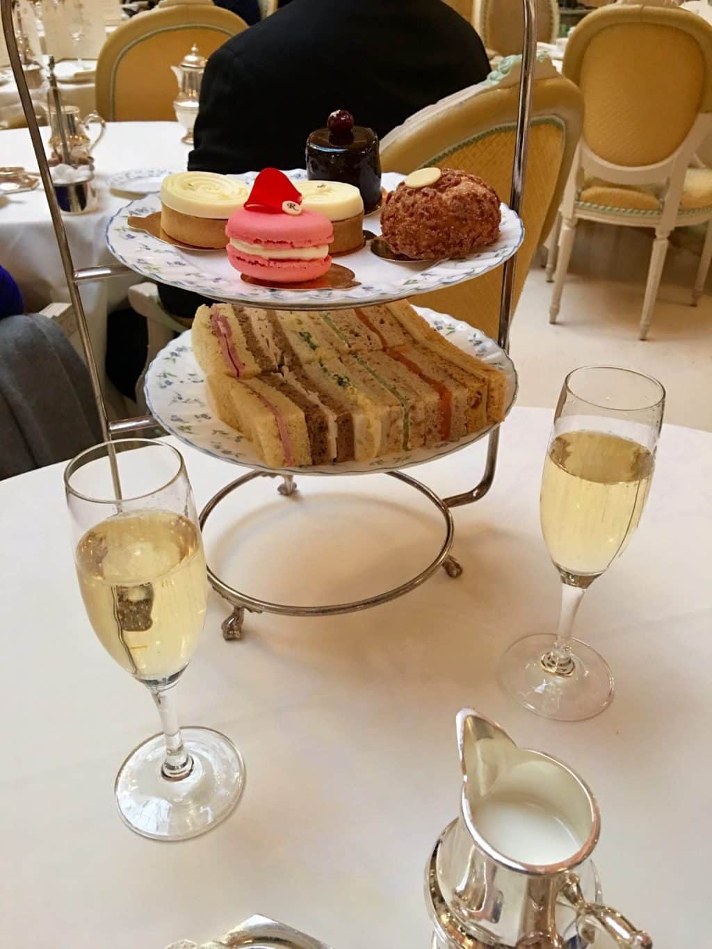 champagne and tea at the Ritz