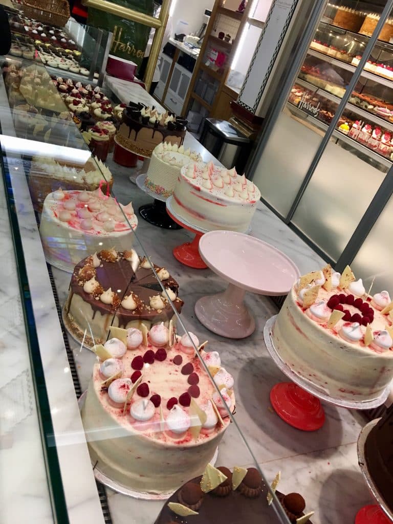 Cakes at Harrods London