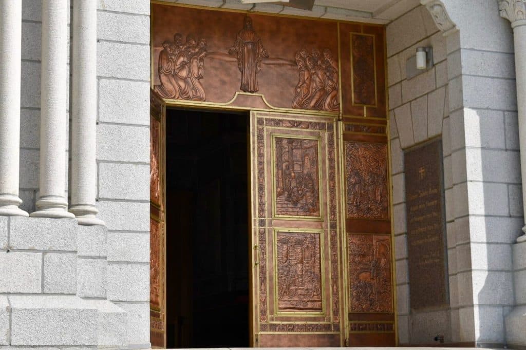 Entry doors at The Shrine of Sainte-Anne-de-Beaupré