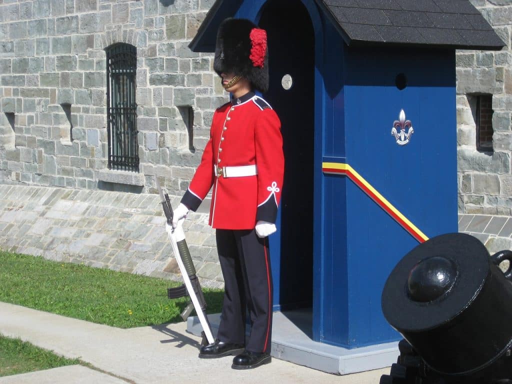 Guard at Citadel Quebec City