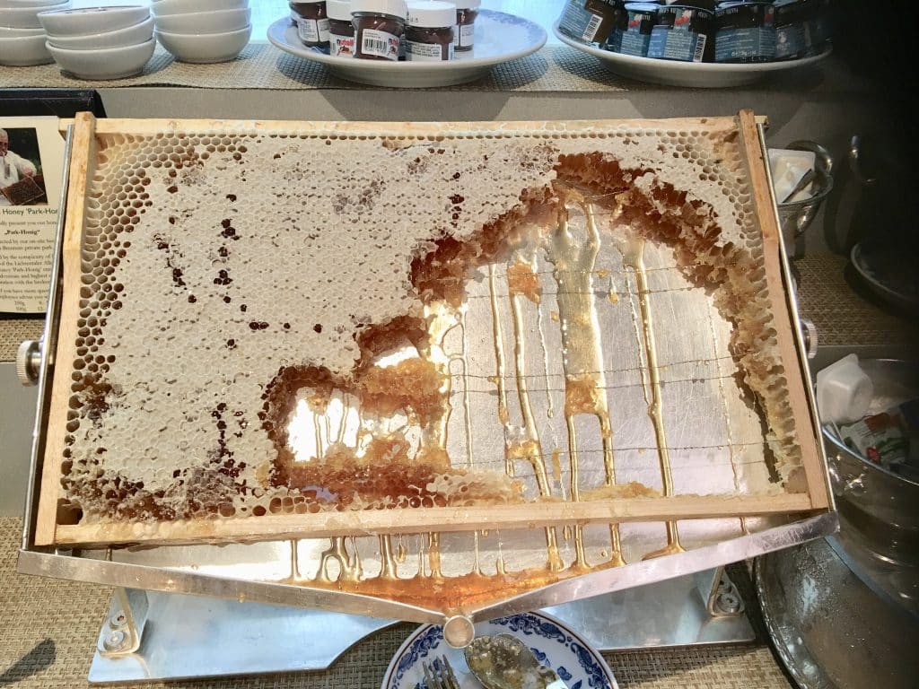 Brenners Park-Hotel & Spa's Honeycomb on buffet