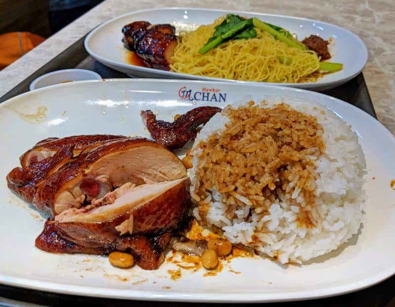 Hawker Chan Singapore dinner