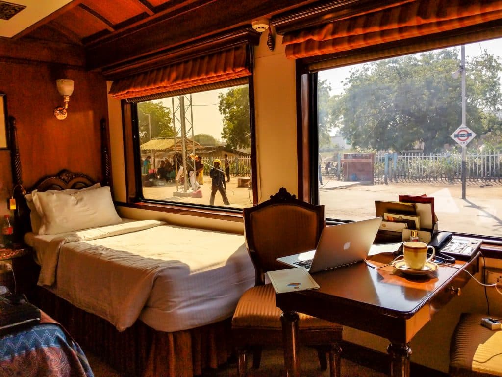 Travel in Luxury on a train in India