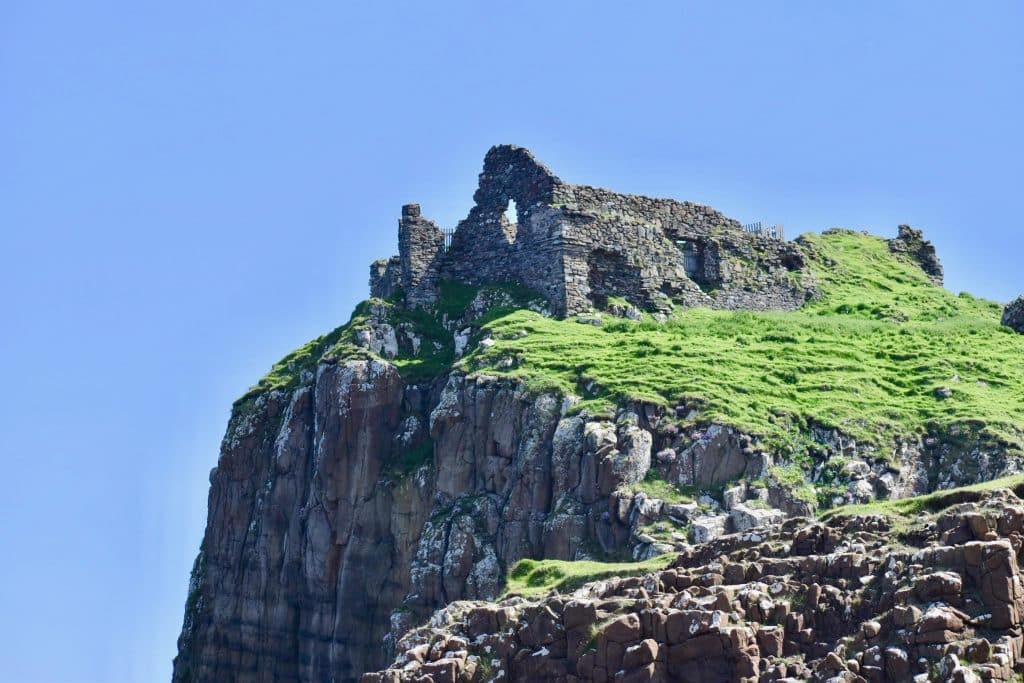 Duntulm Castleon a hill - Travel By A Sherrie Affair
